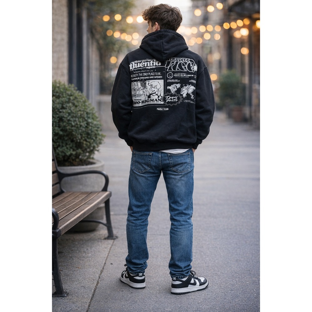 Tommy‎ Innit Pogchamp '21 Mens Size Medium Black 100% Cotton Hoodie Off Merch